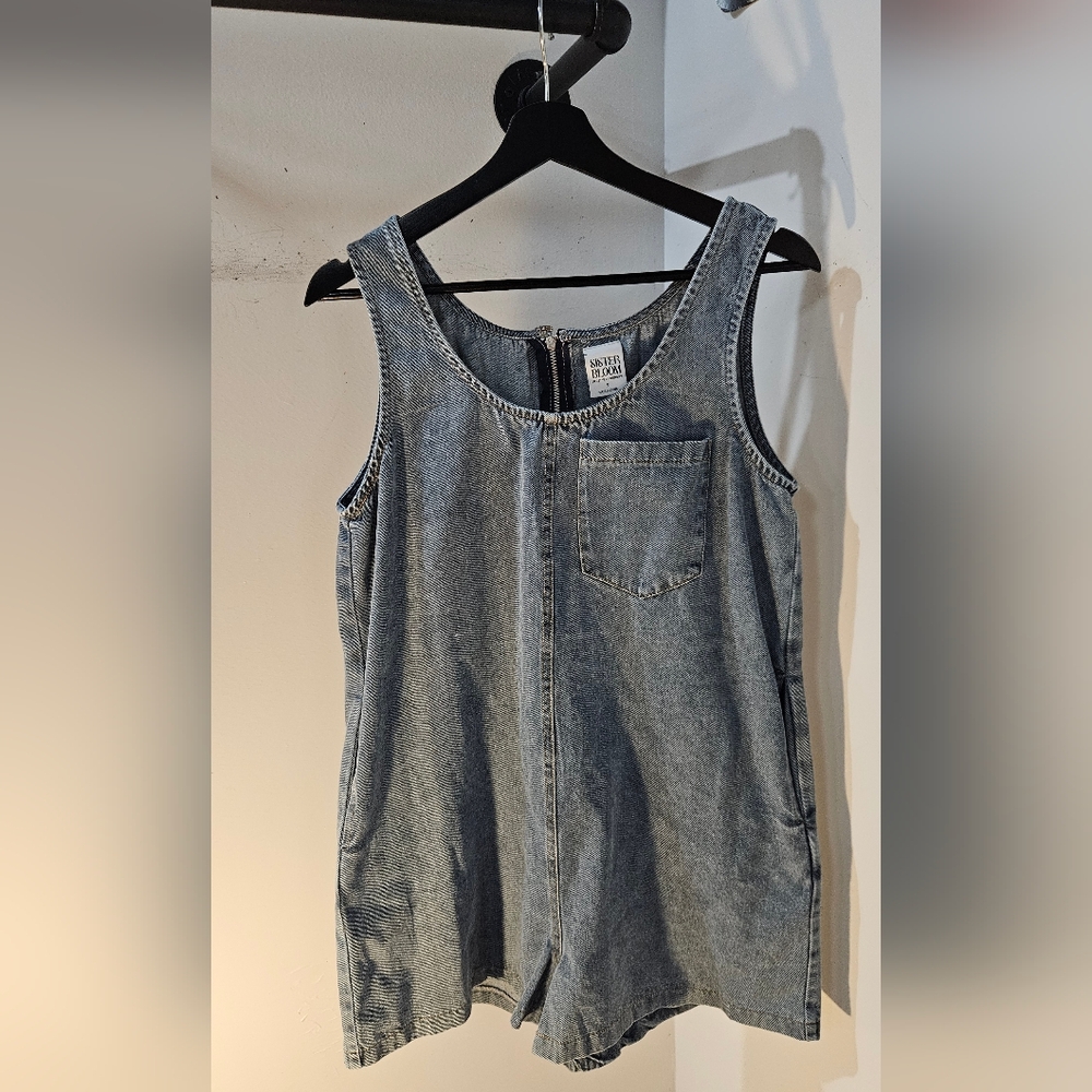 Sister Bloom Denim Romper